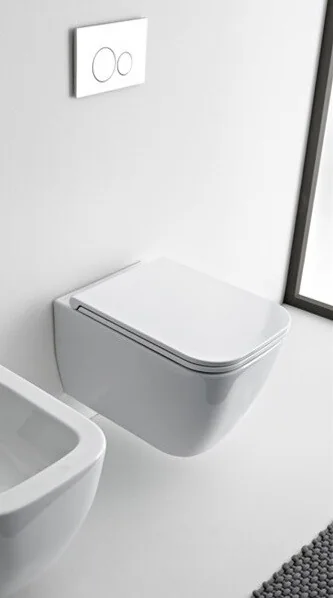 Scarabeo TEOREMA 2.0 Унитаз подвесной без креплений, безободковый цвет White 52х36х35Н 5126/CL