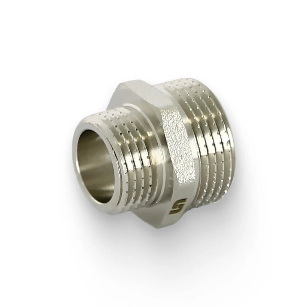 Ниппель 3/4" х 1/2", никелированный Uni-Fitt