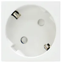 Donel Розетка 2К+З нем.ст., 45 гр., с з/ш, бел. (45х45мм), серия (тип) DF6