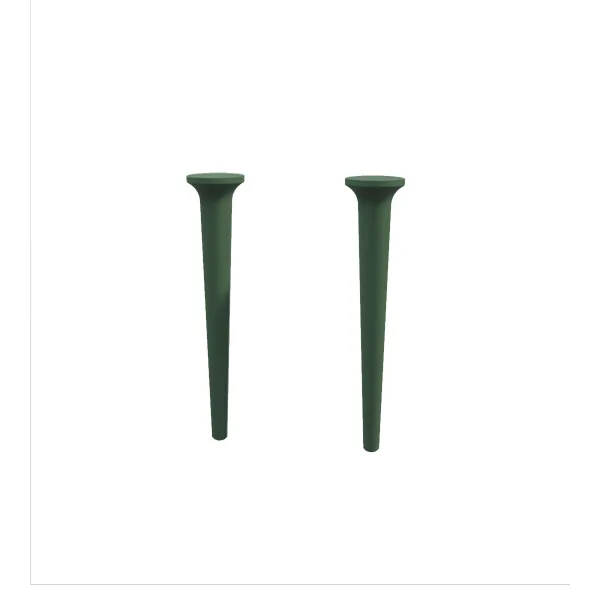 Ножки для шкафчика, комплект 2 штуки, высота 43 см, дерево 40445 Verde opaco, 9x9x43 CEZARES