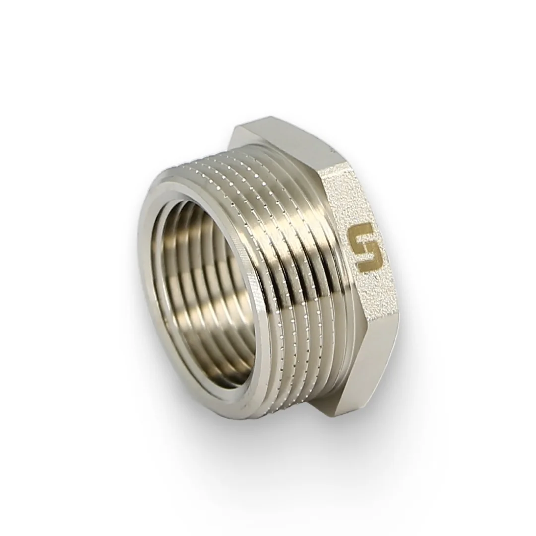 Футорка НВ 1 1/4" х 1", никелированная Uni-Fitt