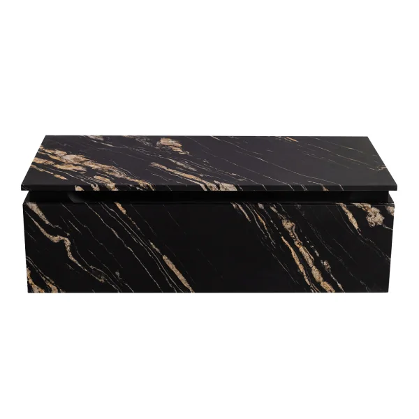 SLIDER Тумба с одним выкатным ящиком, Черный Фьюжн, 996x476x300, SLIDER-1000-1C-PI-NF-P