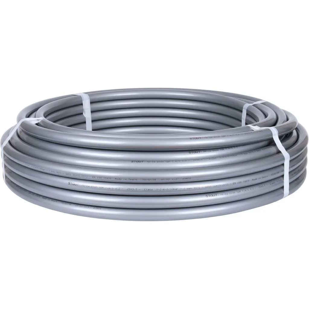 Труба STOUT PEX-A/EVON 25х3,5 универсальная, серая