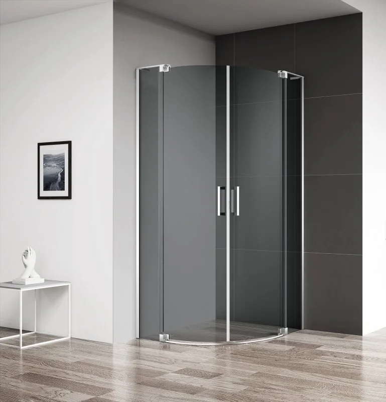 SLIDER-R-2-80/90-Grigio-Cr Душевой уголок