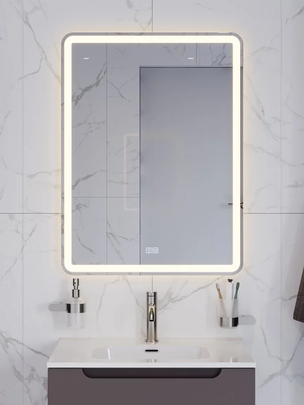 Зеркало BelBagno SPC-MAR-600-800-LED-3000K-TCH-WARM
