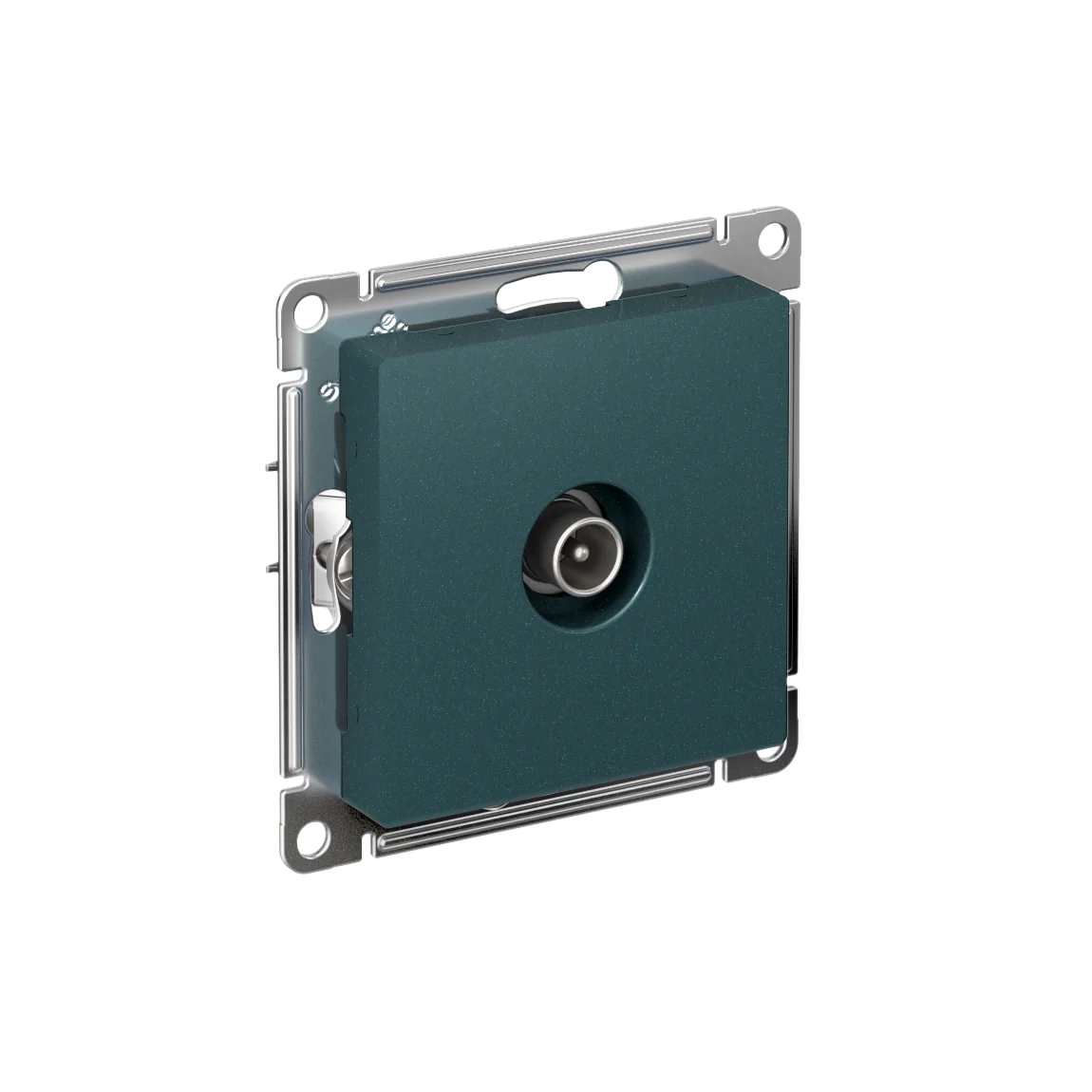 ATLASDESIGN TV РОЗЕТКА проходная 4DB, механизм, ИЗУМРУД