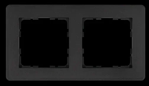 Рамка G-Flex 2-постовая, цвет Антрацит JASMART