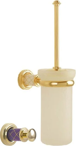 Boheme Ершик настенный (стекло) MURANO GOLD (фиолетовое)_Комплект