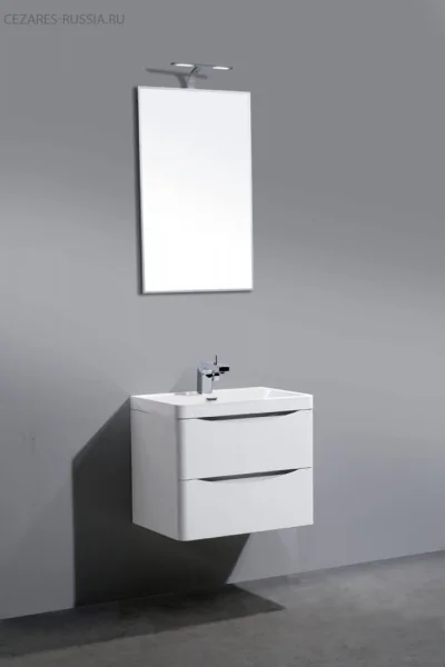 ANCONA-N База под раковину подвесная с двумя выкатными ящиками Rovere Bianco,  BelBagno
