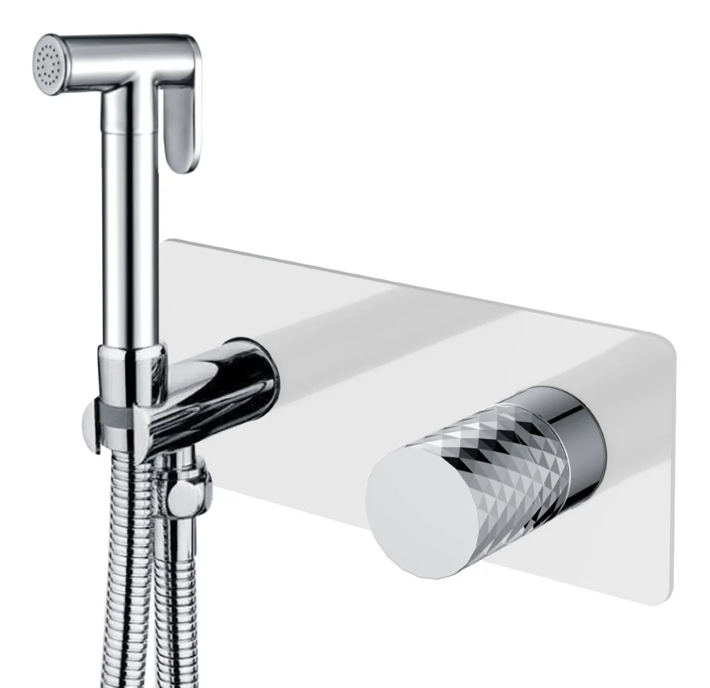 Boheme Смеситель гигиенический STICK WHITE DIAMOND CHROME