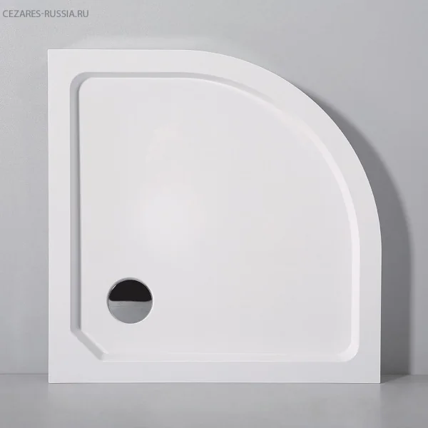 TRAY-SMC-R-90-550-150-W SMC поддон с сифоном, радиальный, 900x900x150