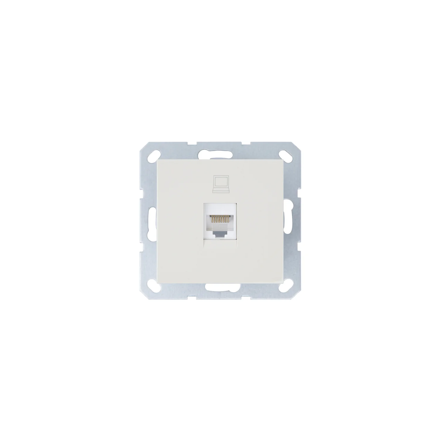 G6105V_Интернет-Розетка RJ45 с накладкой, цвет слоновая кость