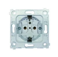 Donel R98 METAL  механизм розетки Schuko с заземлением 16А 250 В~ на клеммах, серия DA