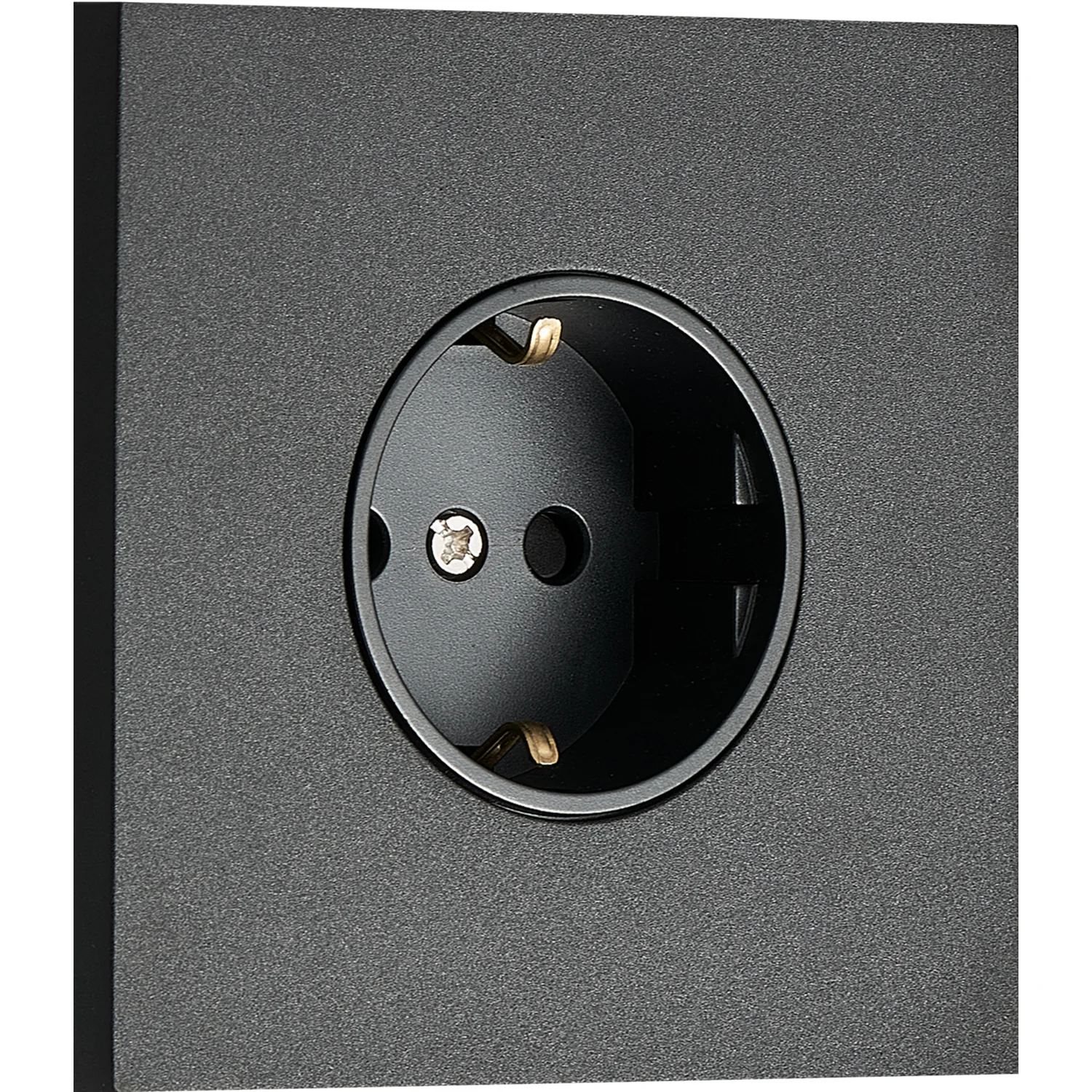 Donel N96  Розетка Schuko с заземлением, со шторками 16A 250 В~ , Черный, серия DT
