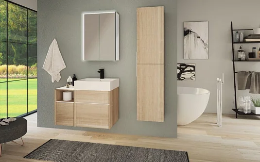 SPACE Тумба под раковину с двумя выдвижными ящикоми 55025 Rovere Bruges, 50x45x50