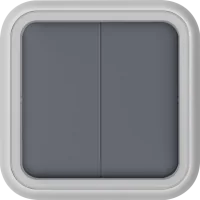 Donel W55 Переключатель 2-кл. накладной, серый, IP55, серия (тип) DIP55