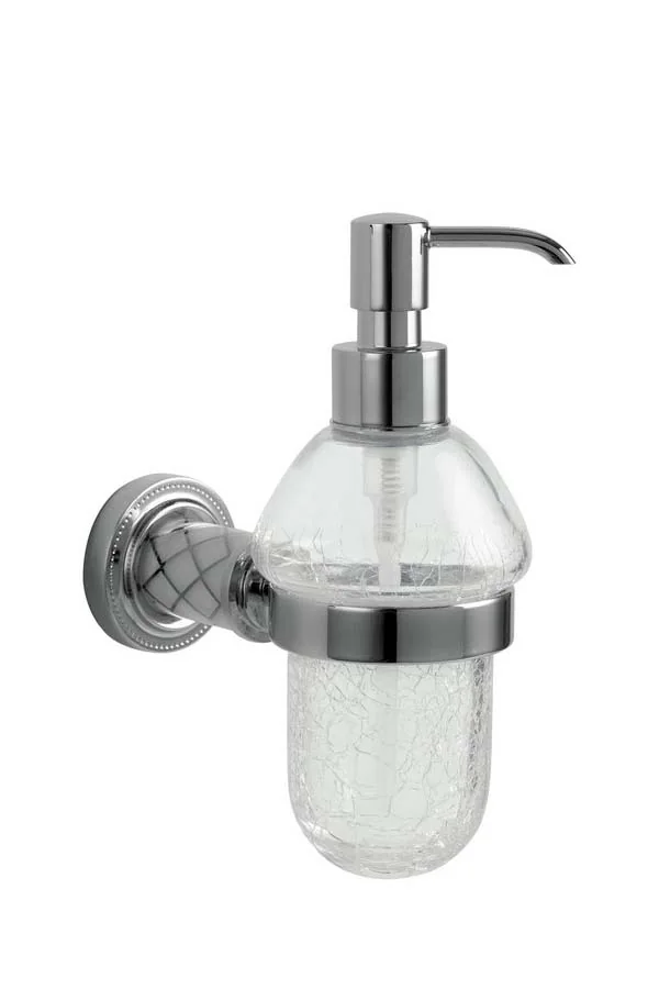 Boheme Настенный диспенсер MURANO CHROME (белое)_Комплект