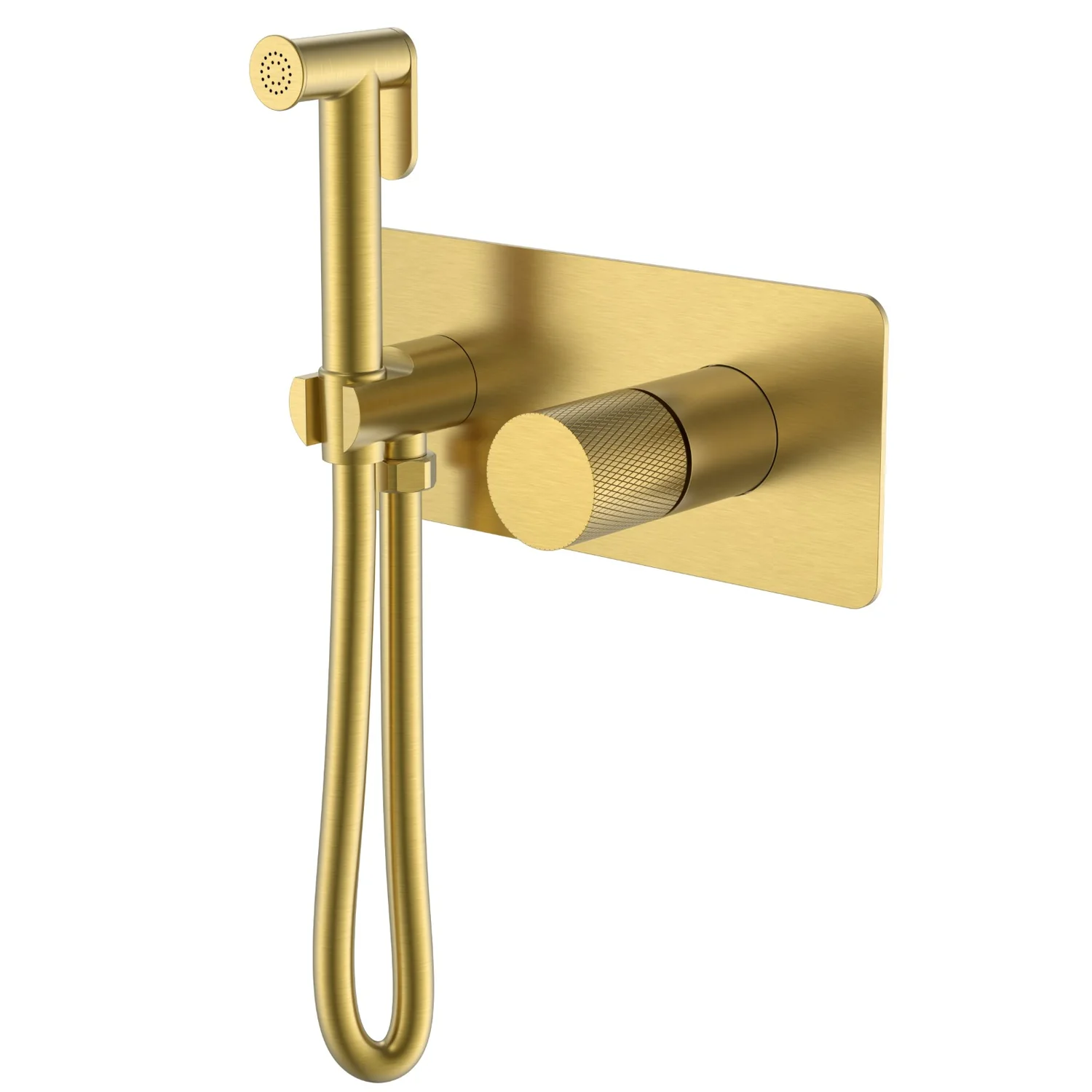 Boheme Смеситель гигиенический STICK Matt Gold c ручкой TOUCH
