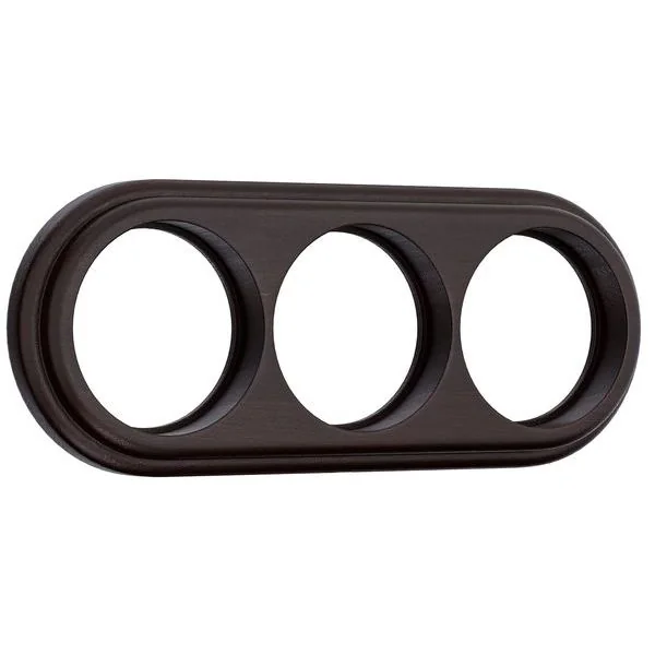 W0035226/ Рамка на 3 поста (венге) (RAMKA 03 WL15 M8)