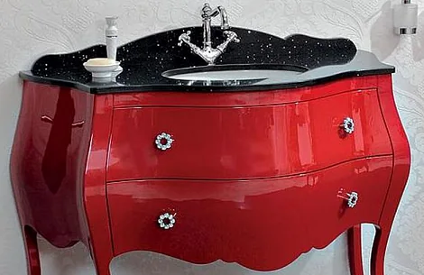 CARLOTTA Столешница из искусственного мрамора CARL04.M5 Brilante Nero, 1280x570x70