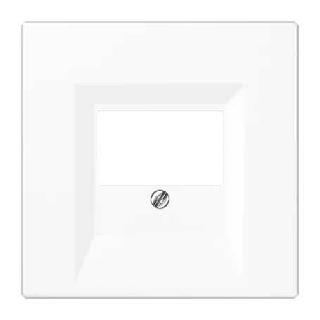 Крышка для ТАЕ и USB розеток, фиксация винтом; термопласт; белый; LS990