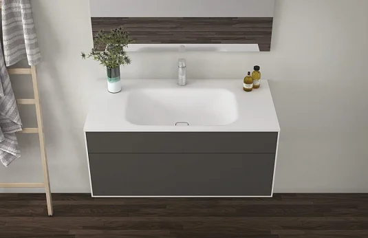 TITAN-1200-LVB Раковина накладная из литьевого мрамора