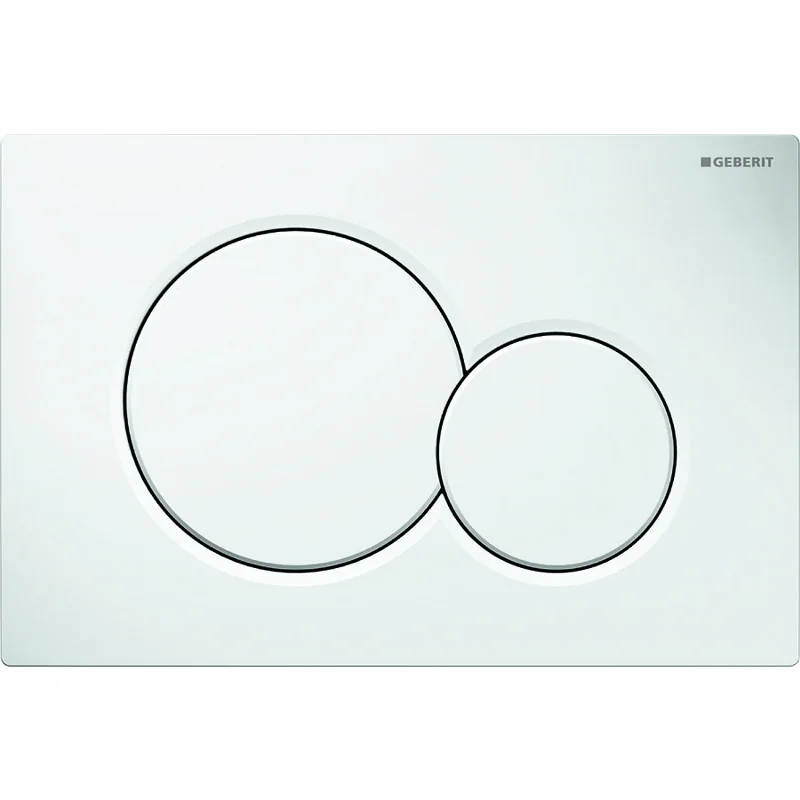 GEBERIT Кнопка смыва SIGMA 01 двойной смыв: Альпийский белый