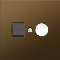 Donel R98 METAL латунь накладка для розеток TV, TV/SAT, серия DA