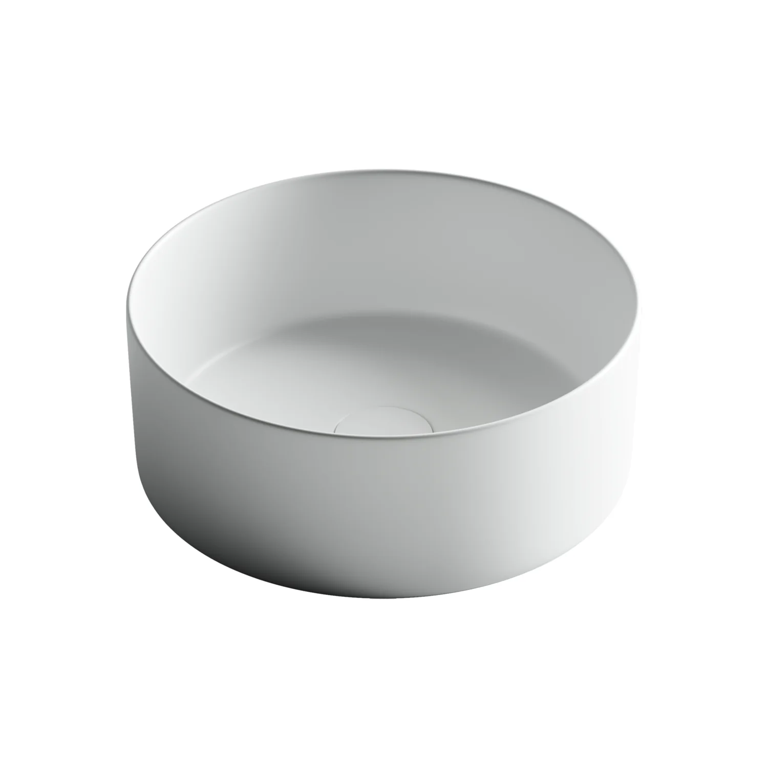 Умывальник чаша накладная круглая (цвет Белый Матовый) Element 358x358x137мм
