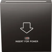 Donel R98 METAL никель накладка для карточного выключателя, серия DA