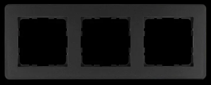 Рамка G-Flex 3-постовая, цвет Антрацит JASMART