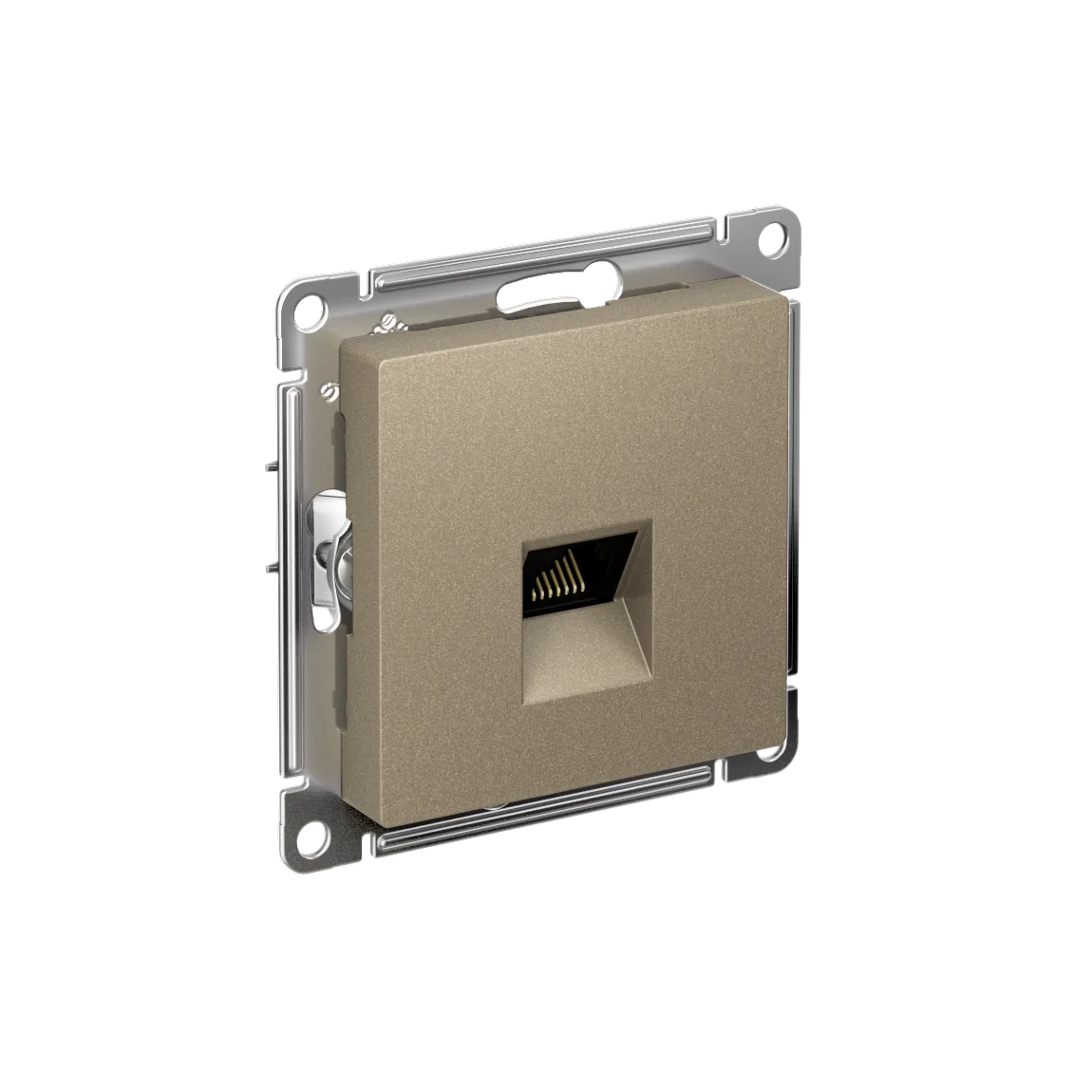 ATLASDESIGN РОЗЕТКА компьютерная RJ45, кат. 5Е, механизм, ШАМПАНЬ