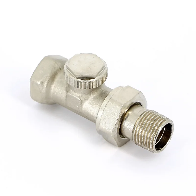 Вентиль обратный НВ 1/2" никелированный с разъемным соединением THERMO Uni-Fitt