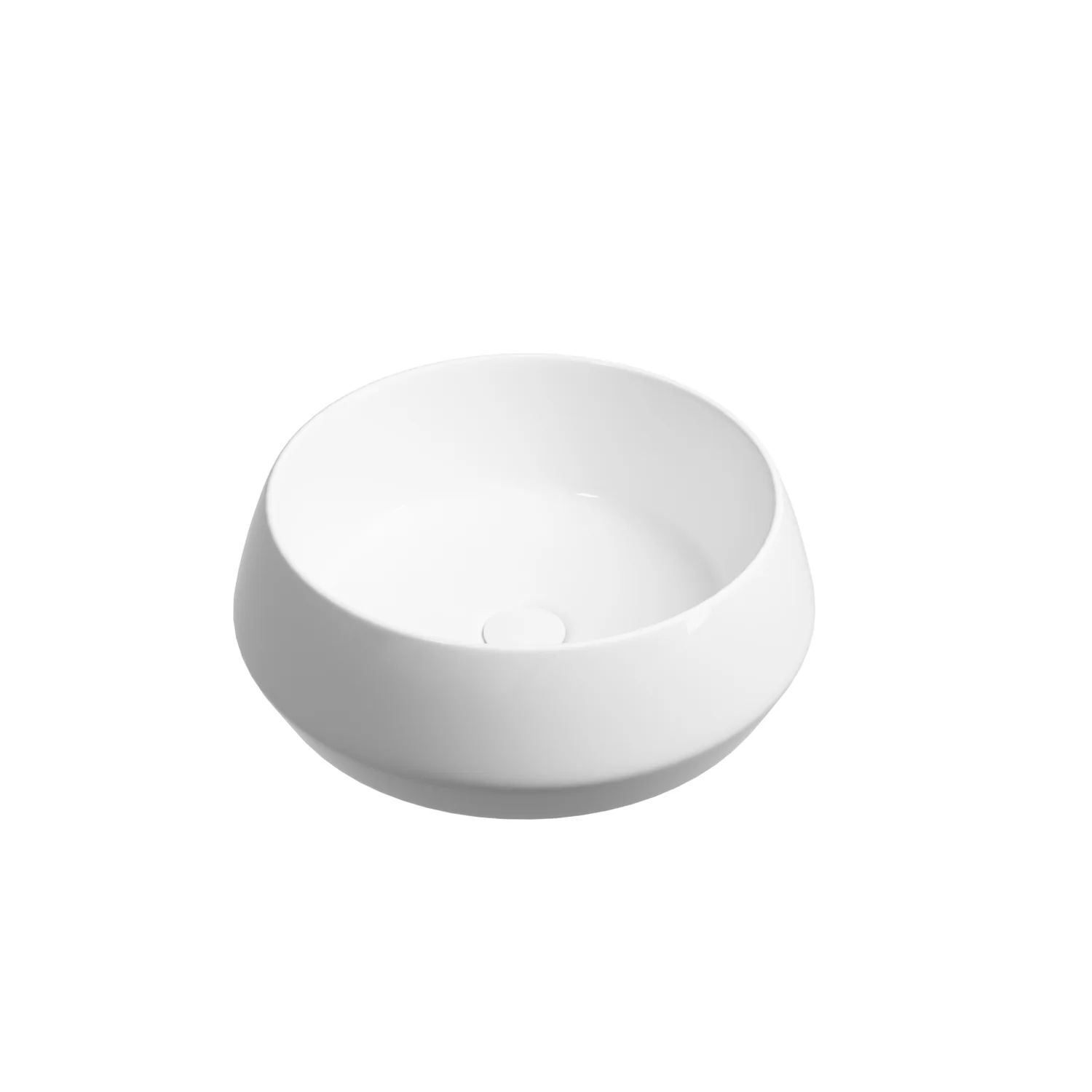 Раковина CERAMICANOVA Maya накладная круглая 400x400x140 белый CN12004