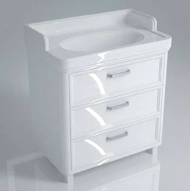 Kerama Marazzi PO.80.3/WHT  Тумба POMPEI под умывальник напольная 80 см, 3 ящика белый