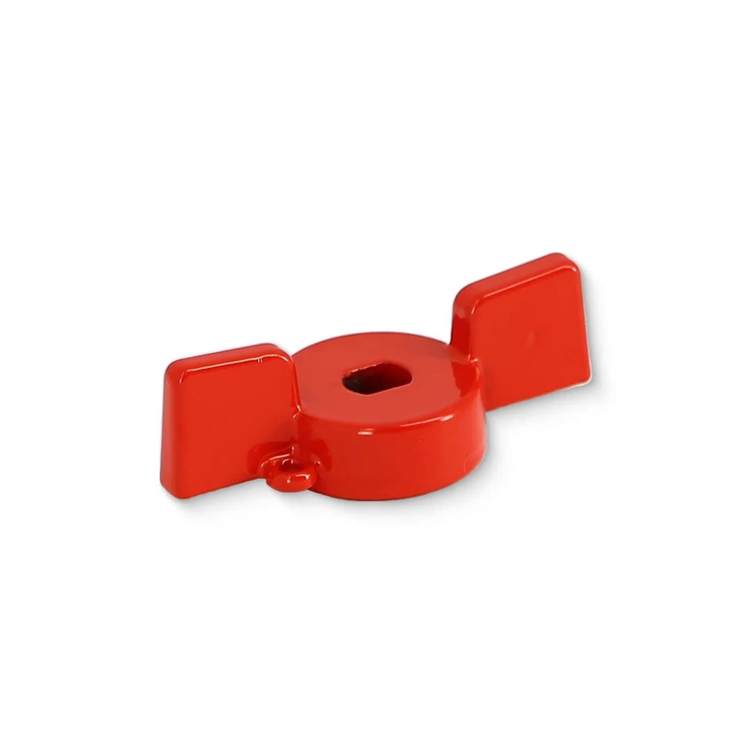 Ручка бабочка для крана 1/2"-3/4" красная, алюминий Uni-Fitt
