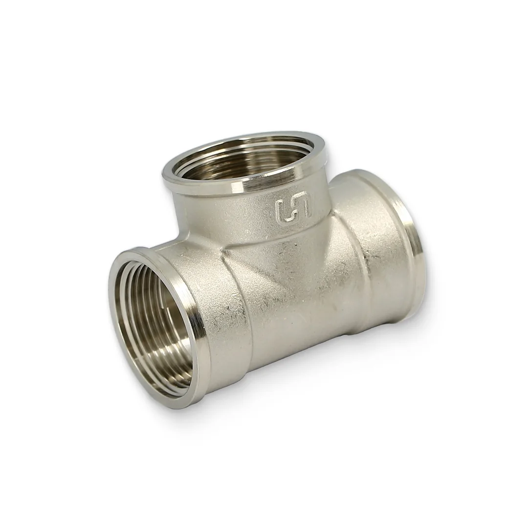 Тройник В 1 1/4", никелированный Uni-Fitt
