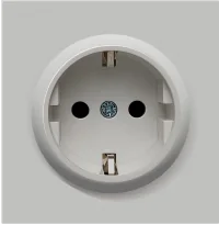 Donel R98 матовый серый накладка для розетки Schuko с заземлением, со шторками 16A 250 В~, серия DA