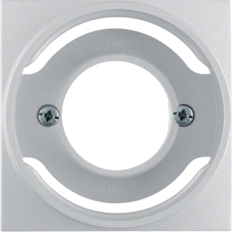 Центральная панель для светового сигнала Е14, B.x, цвет: алюминий, матовый