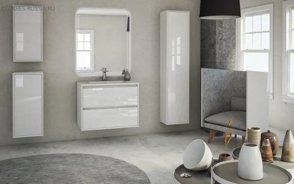 GLASS База под раковину с двумя выдвижными ящиками 41799 Antracite, 74x46x55 CEZARES