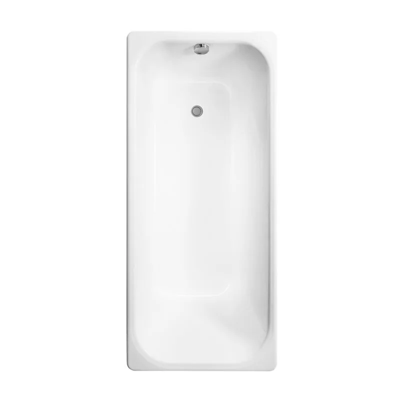Ванна чугунная Delice Aurora DLR230617, 140 х 70 см, без покрытия, без ручек, цвет белый