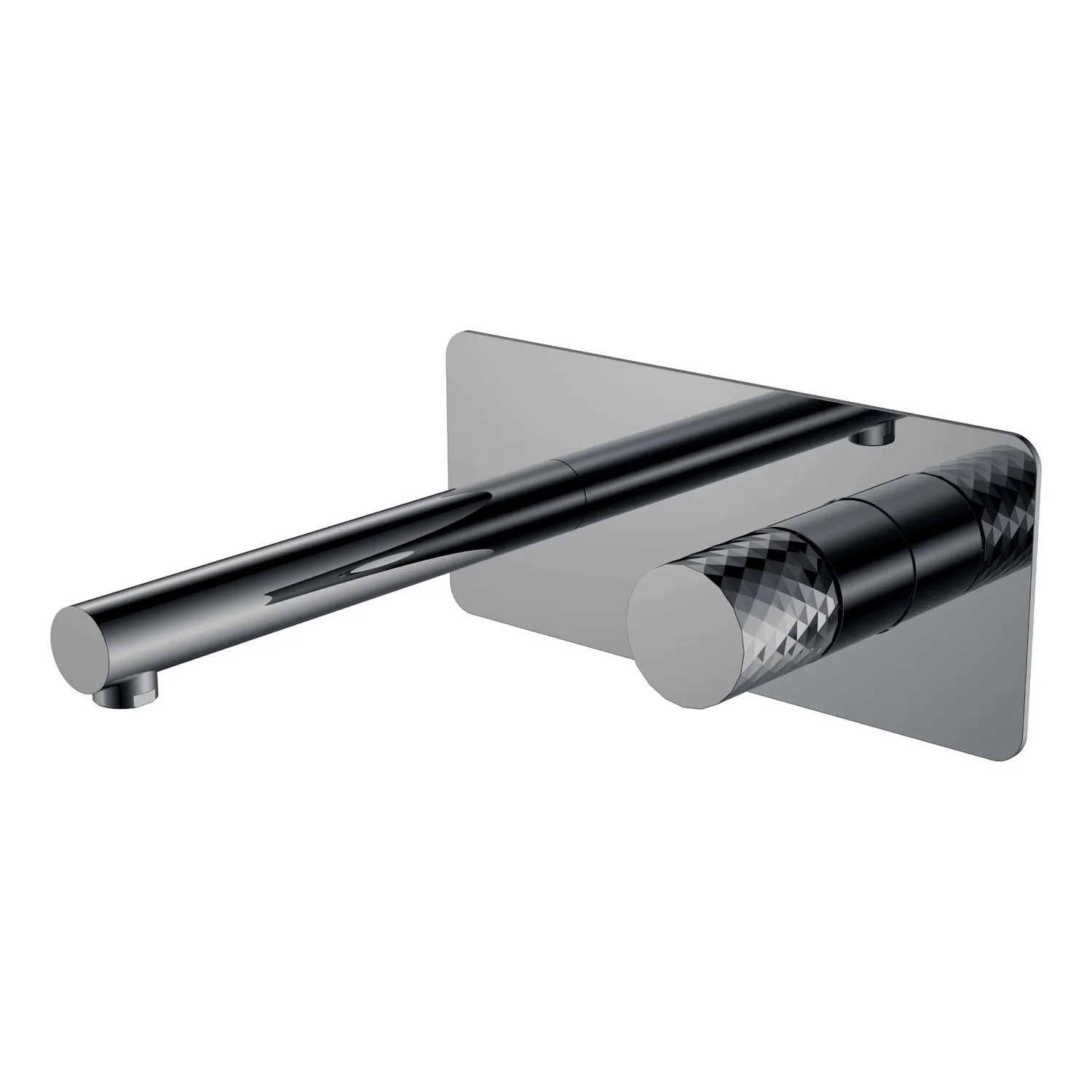 Boheme Смеситель STICK из стены Shine Gun Metal
