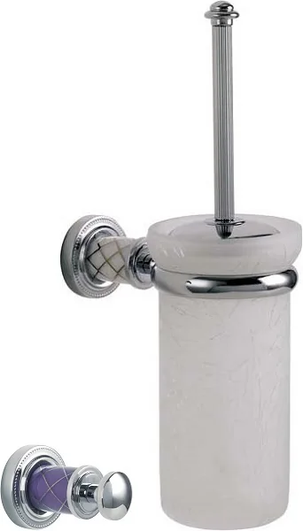 Boheme Ершик настенный (стекло) MURANO CHROME (фиолетовое)_Комплект