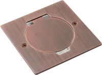 Donel Лючок Surface 2 мод. (1 мод. 45х45 мм.), круглая крышка, красная медь, IP44