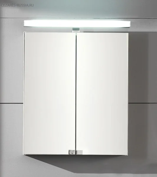 FLY Зеркальный шкаф с двумя створками 47-SC-060-BIDE Bianco Laccato Lucido, 60x14,5x70