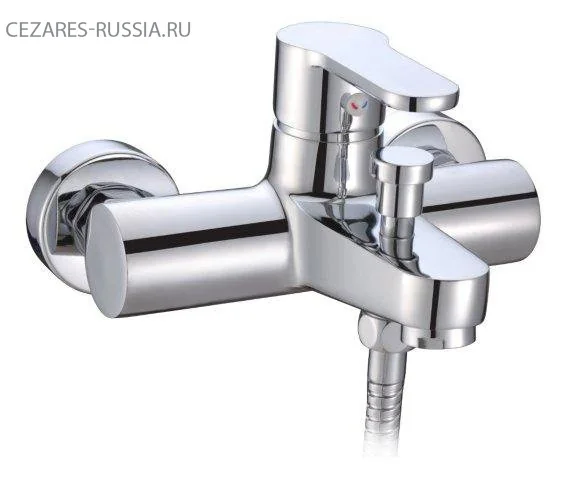 LACONICO-C-VD-BLC Смеситель для ванны и душа, Bianco Lucido Cromo