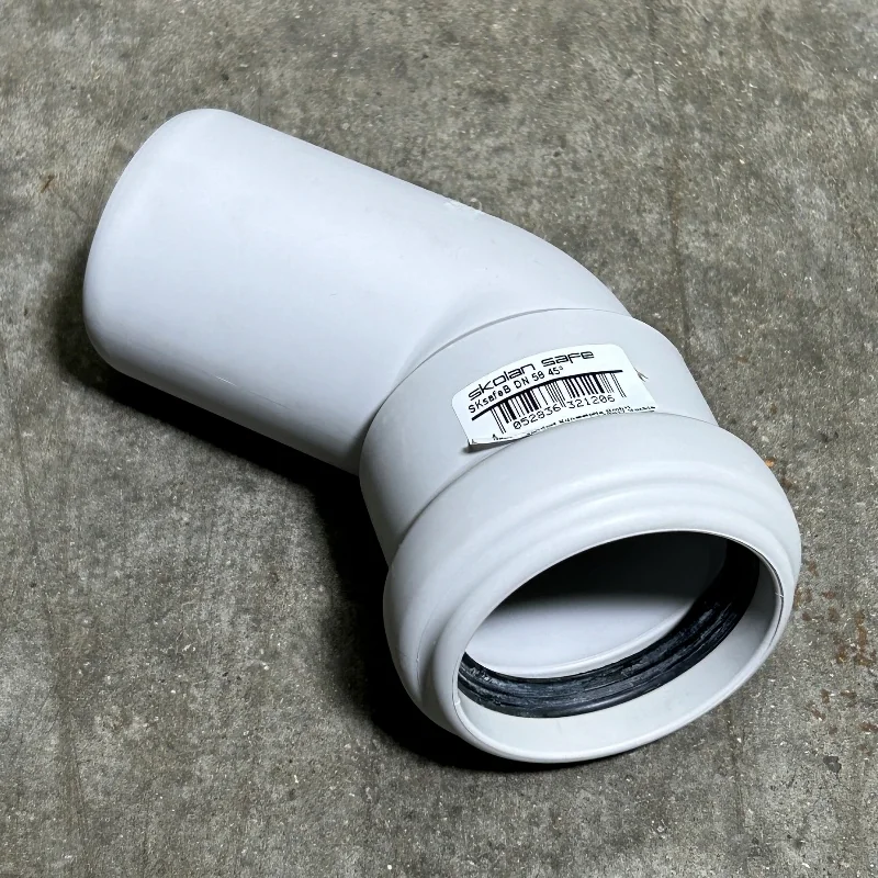 Отвод, Ostendorf, SKB, 50/45° PP-MD (полипропилен) БЕЛАЯ