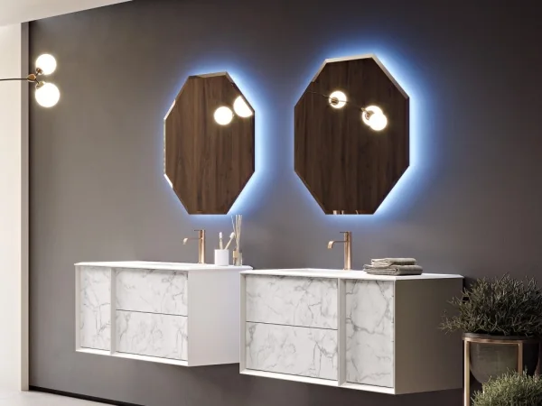 Зеркало со встроенной LED подсветкой  45079, 80x80x3 CEZARES