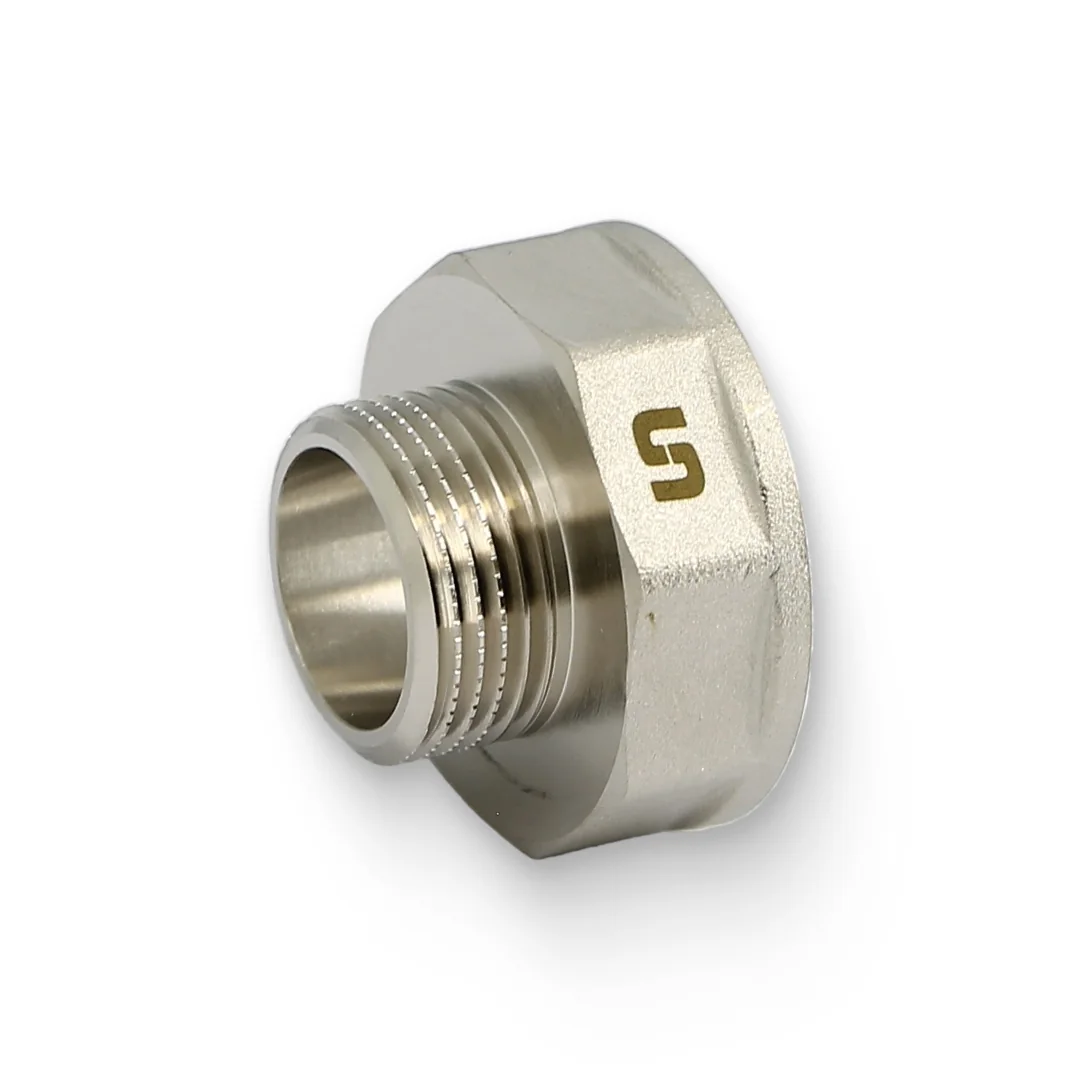 Переходник НВ 1" x 1 1/2", никелированный Uni-Fitt