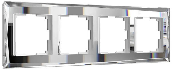 W0041220/ Рамка на 4 поста Diamant (зеркальный)
